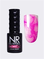 Nail Republic Краска для техники «по мокрому» AQUA PAINT 02, Фуксия 10 мл 4630352405541