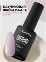 InGarden Каучуковая розовая Файбер база с витаминами Е и B5 11 мл 46226655