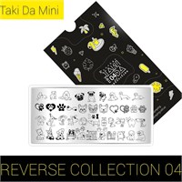 Пластина для стемпинга ТакиДа mini 04 Reverse Collection 2063171419796