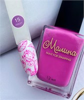 Лак-краска для стемпинга Малина 15 Violet, 12 мл 2000000095035